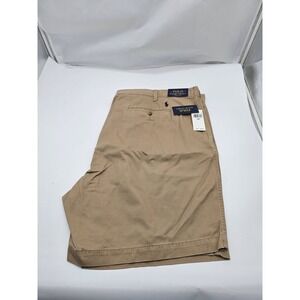 NEW Polo Ralph Lauren Shorts Men Size 50B Classic Fit Flat Front Cotton-Tan